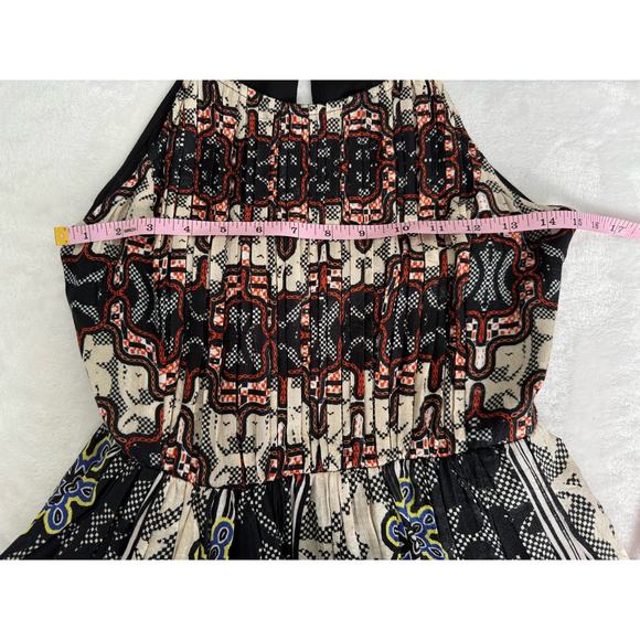 Anthropologie Bhanuni by Jyoti Tiered Maxi Dress in Black Print Size 2 - Picture 15 of 16